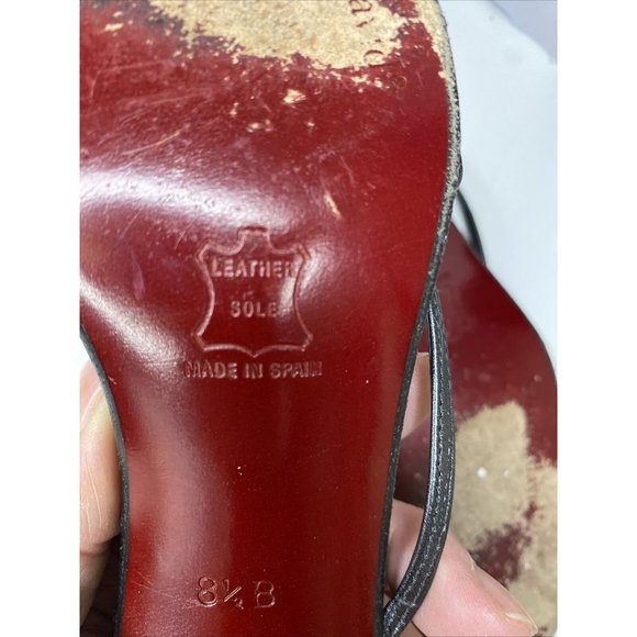 Charles David by Nathalie M Women’s Gray Heel Mule Sandals Size 8.5B Spain READ - Picture 9 of 11